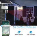 VC3 WiFi Solar Camera 2MP PTZ Outdoor Power Camara HD Night Vision PIR Humanoid Detection Two-way Audio CCTV Security Protection Built in Battery with Solar Panel IP66 Waterproof Security Cam