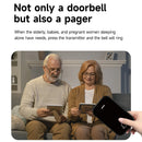 1-to-1 Wireless Music Doorbell IP44 Waterproof 200 Meters Long Range Remote 38 Music Easy Installation Smart Home Battery Operated Door Bell EU Plug Pager