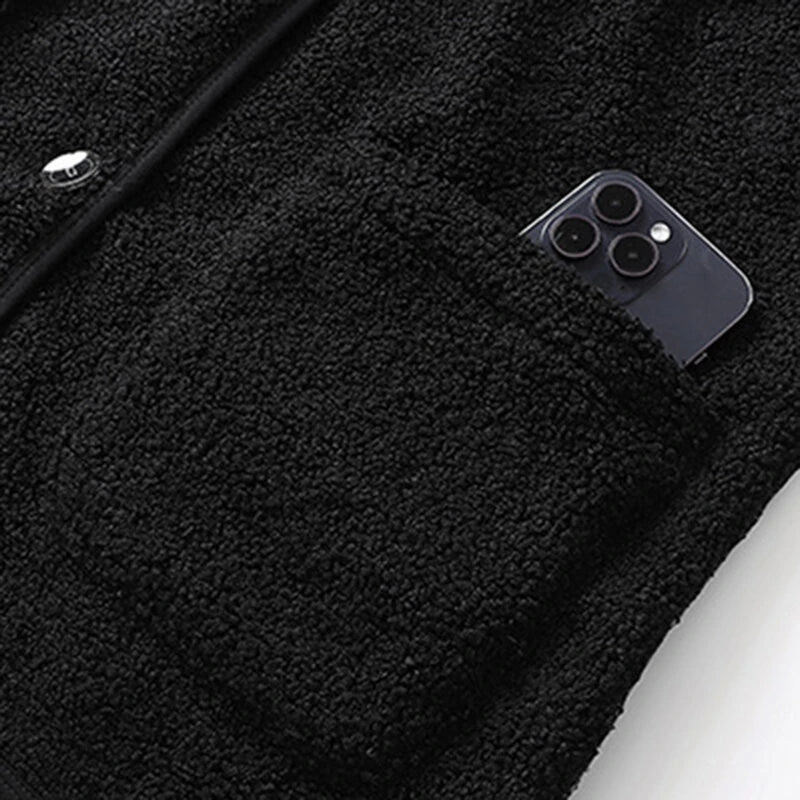 TENGOO HV-16T Heating Vest 16 Heating Areas Teddy Fleece Wram Comfortable Vest Self Heating Vest Usb Electric Thermal Vest Jacket