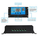 12V Solar Panel 200W Dual USB 5V Solar Panel Battery Charger Controller Camping Hiking Monocrystalline Solar Cell Boat Car Home