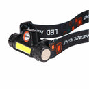 XMUND Waterproof LED Headlamp Handfree COB Work Light with Magnet USB Headlight Built-in Battery Suit for Fishing Camping