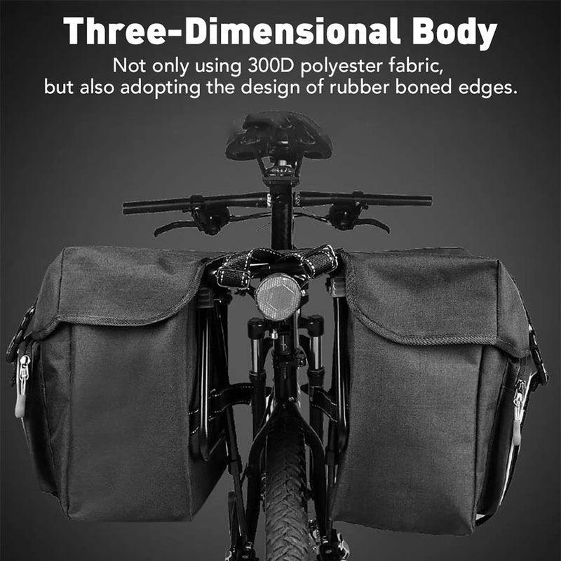 WEST BIKING 25L Bicycle Pannier Bag Waterproof Bike Rear Seat Bag Large Capacity Tail Seat Luggage Carrier Cycling Bags for MTB