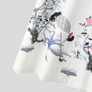 ZANZEA Elegant Style Women's Dresses Casual Short Sleeved Party Floral Printed Loose Mini A-Line Dress