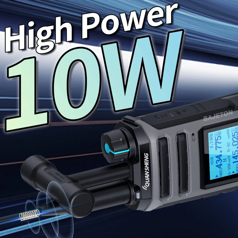 Quansheng TK11 Walkie Talkie 10W Dual Band Radio 999 Channels Long Range Rechargeable Two Way Communication Device Portable FM Receiver