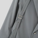 INCERUN Mens Lace-Up Design Long Sleeve Blazer Fashion Loose Fit Solid Color Casual Suit for Male