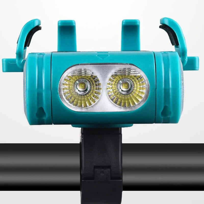 BIKIGHT 5-in-1 2000mAh/3500mAh 500LM Bike Light USB Rechargeable Power Bank Waterproof Phone Holder Headlight With Bike Horn