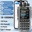 BinTolk BT8200 10W Tri Power Two Way Radio Walkie Talkie 256CH Wide Frequency 18-999MHz Wireless Copy Type-C Charging Long Range Outdoor Emergency Communication