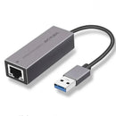 RU2503 2.5G USB Ethernet Adapter 2500Mbps USB3.0 Type C to RJ45 Lan Wired Ethernet Gigabit Adapter Network Card for Desktop PC Laptop Computer