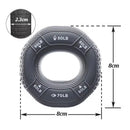 KALOAD Silicone Adjustable 20-90LB Hand Grip Strength Exercise Gripping Ring Fitness Finger Forearm Trainer Carpal Expander