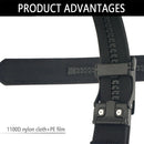 TUSHI 120cm Automatic Buckle Men Tactical Belt 1100D Nylon Thickened Hardened Double-layer Military Girdle for Outdoor Sports