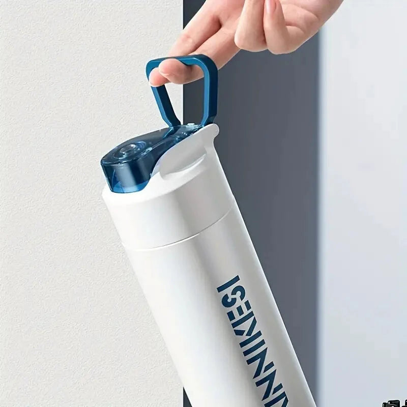 IPRee 316 Stainless Steel Insulated Thermos Water Bottle 600ml Portable Sports Bottle For Travel, Hiking, Gym, And Car