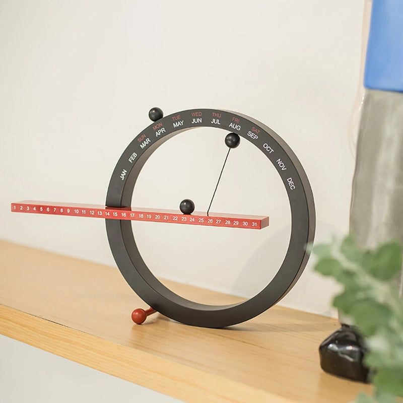 Creative Magnetic Perpetual Calendar Ornaments Creative Magnetic Ball Wall Clock Perpetual Wall Calendar Novelty Home Decor Living Room Bedroom Ornaments