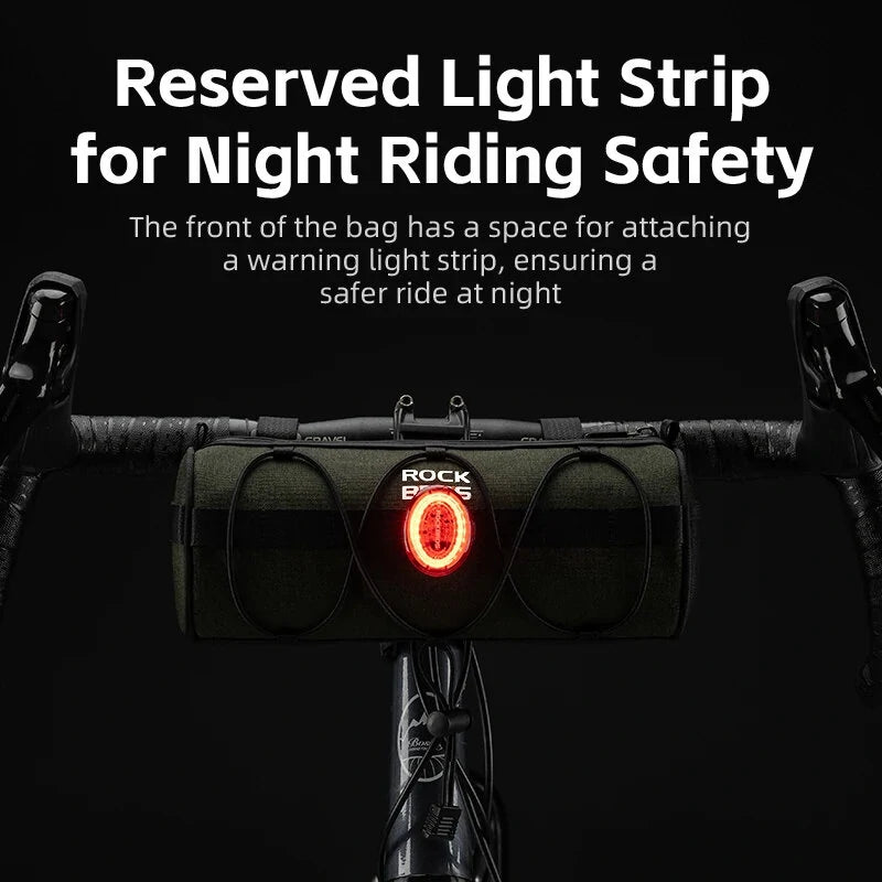 ROCKBROS 2L Large Capacity Bike Bag 100% Polyester Design Waterproof Universal Fit Cycling Travel Package for MTB Road Bicycle