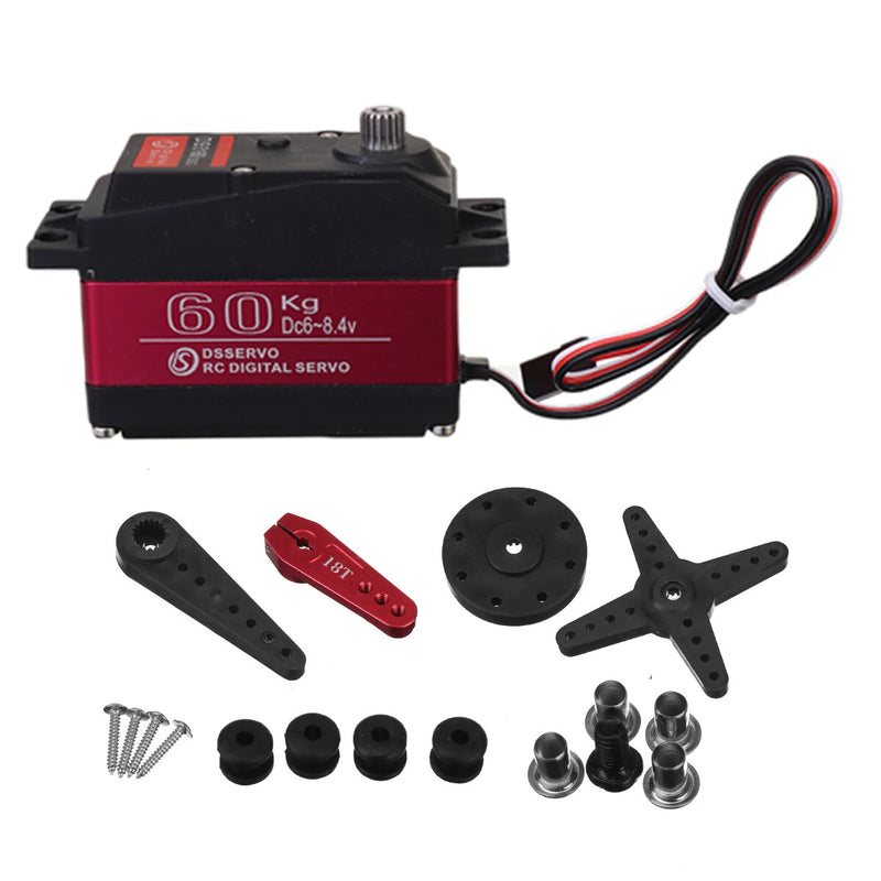 DSSERVO DS5160 HV 60kg 180/270 18T Metal Gear Digital Servo For 1/5 Redcat HPI Baja 5B SS RC Car Compatible SAVOX-0236 LOSI XL 5T
