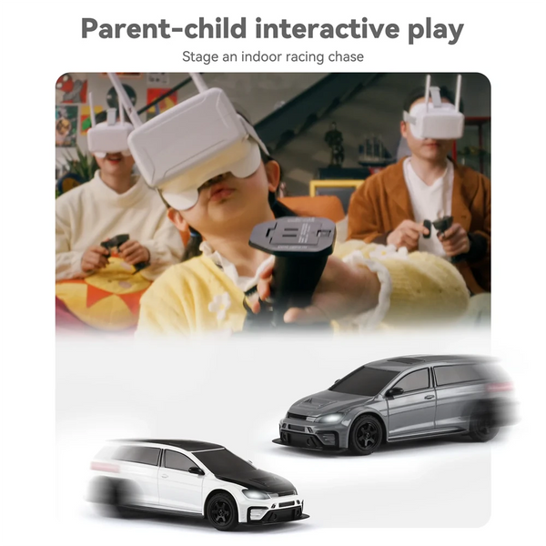 Diatone SNT MIX GO CA51 1/43 2.4G AWD FPV/RTR Micro Drift RC Car Competition LED Lights Optional Goggles Racing Mini Vehicles Models On-Road Toys