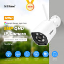 SriHome SH034 5MP QHD 5G Dual Band WIFI IP Camera Full Color Night Vision AI Humanoid Identification Home Security CCTV Baby Monitor
