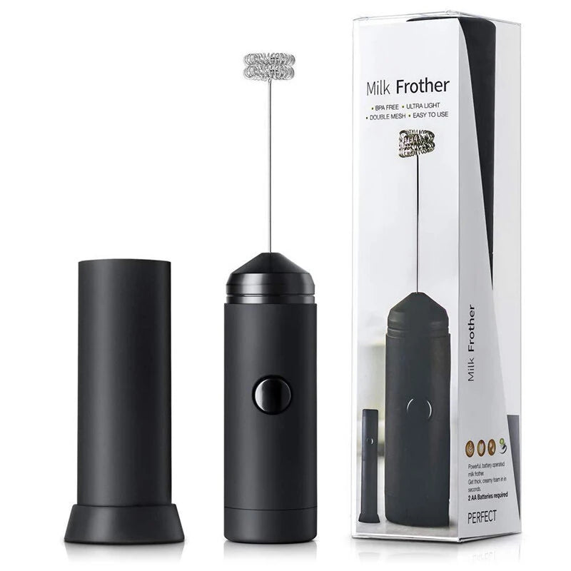 Handheld Milk Frother Automatic Electric Cream Mixer Handheld Egg Mixer Portable Foam Maker Compact Whisk Drink Mixer Mini Foamer for Cappuccino Coffee