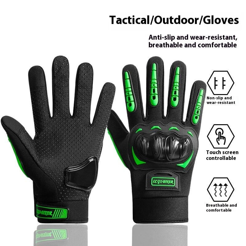 XANES Bicycle Gloves Winter Riding Breathable Gloves Hard Knuckle Touchscreen Motorbike Gloves Tactical Gloves for Cycling Hiking Outdoors