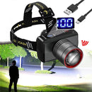 Powerful Sensor LED Headlamp Super Bright Head Light Motion Sensor Front Led Head Flashlight Waterproof Outdoor Camping Flashing Headlight