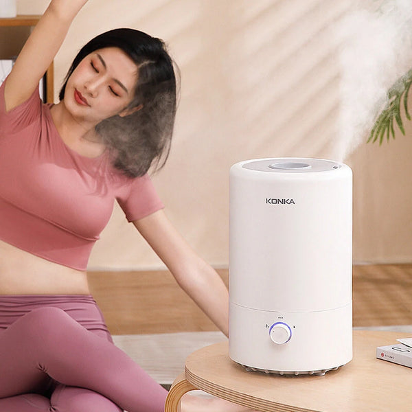 Humidifier 250ML/H Humidification 4L Large Capacity Fog Machine Adding Water for Home Office Humidity Control Low Noise Desktop Bedroom Aromatherapy Humidifier