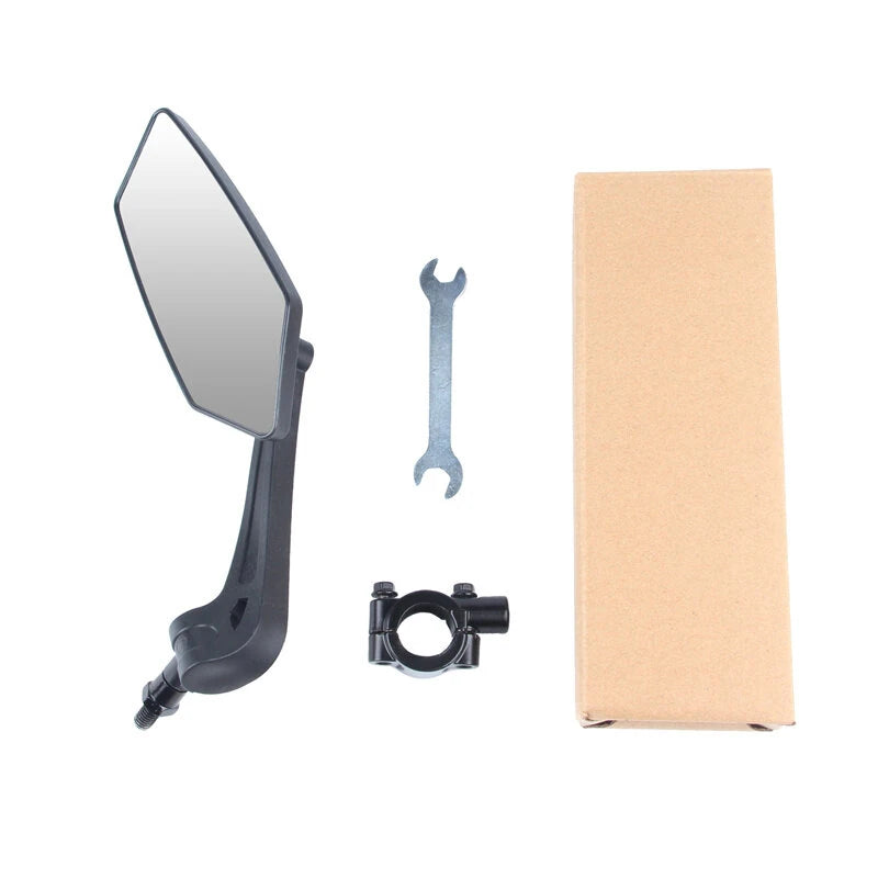 XANES DH005 Bicycle Left Rear View Mirror Wide Range High-Definition Rear View Mirror Cycling Adjustable Bike Mirror for E-bike Scooter Motorcycle