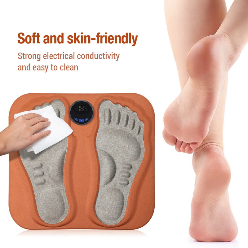 6 Mode 3D Electric Foot Massager Foot Pad 15 Speed Micro Current Pulse Calf  Foot Massager Micro Current Foot Massage Pad