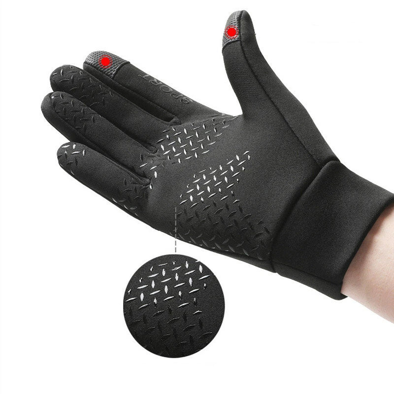 TENGOO Men's USB Heated Gloves Winter Touchscreen Warm Gloves with Enhanced Grip Women Men Bicycle Outdoor Driving Motorcycle Waterproof Thermal Non-Slip Gloves