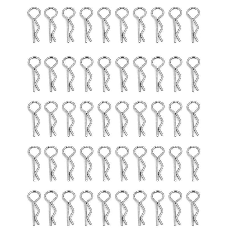 100PCS Universal RC Body R-Type Clips Pins for All 1/10 1/12 Scale Redcat HPI Himoto HSP Exceed RC Car Parts Truck Shell Replacement