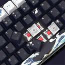 XVX 132 Keys Black Coral Sea PBT Keycap Set Cherry Profile Sublimation Japanese Custom Keycaps for Mechanical Keyboards