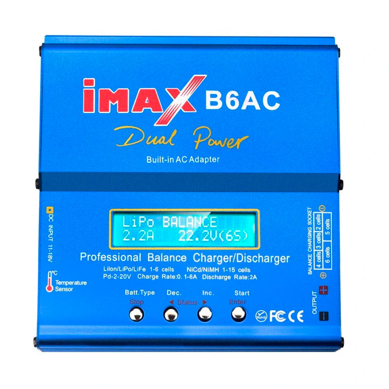 IMAX B6AC 80W 6A Updated Balance Charger Discharge for Lipo/Li-ion/LiFe/NiMh Battery