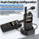 ABBREE GP-298 Public Network Walkie Talkie 4G LTE Android 5.1 WiFi Bluetooth Long Range 5000mAh Two-Way Radio Group Call Noise Cancellation Global POC Zello Compatible Sim Card