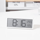 LCD Screen Digital Wall Clock Time Temperature Humidity Time Display Electronic Clock Desktop Digital Clock Battery Powered