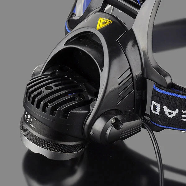 BIKIGHT 568D 650LM LED HeadLamp Waterproof 3 Modes Telescopic Zoom Rechargeable Running Camping Cycling Light
