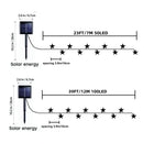IPRee 7/12M Outdoor Solar String Lights 50/100LED Star String Lights 8 Mode Waterproof Solar Fairy Lamp for Garden Wedding Party Decor