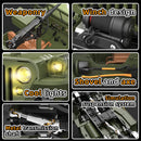 HG TRASPED HG4-58 RTR 1/14 2.4G 4WD RC Car Willys Military Truck for Jeep Off-Road Climbing LED Light Sound Winch Two Speed Metal Frame Rock Crawler Full Proportional Vehicles Models Toys