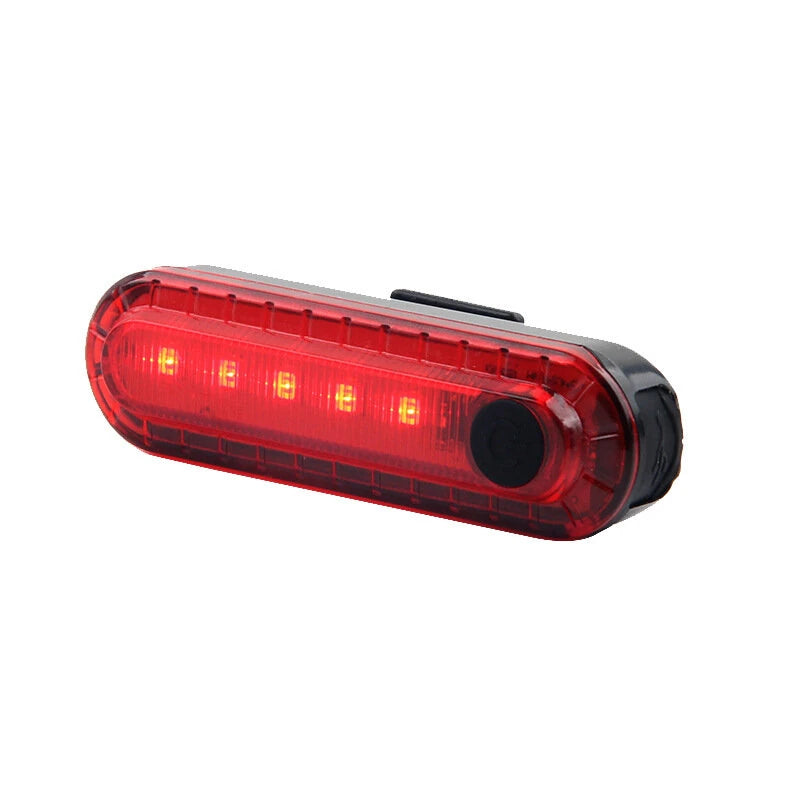 BIKIGHT Bike Taillight 650mAh Battery USB Rechargeable Red LED Bright Rear Light Waterproof Easy to Install Bicycle Light for Safety Cycling