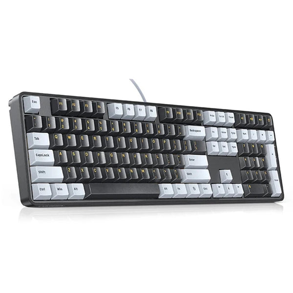 UGREEN KU103 108-Keys Wired Mechanical Gaming Keyboard Silence Structure PBT Keycaps Red Switch LED Backlit USB-C Ergonomics E-sports Gaming Keyboards for PC Laptop Computer