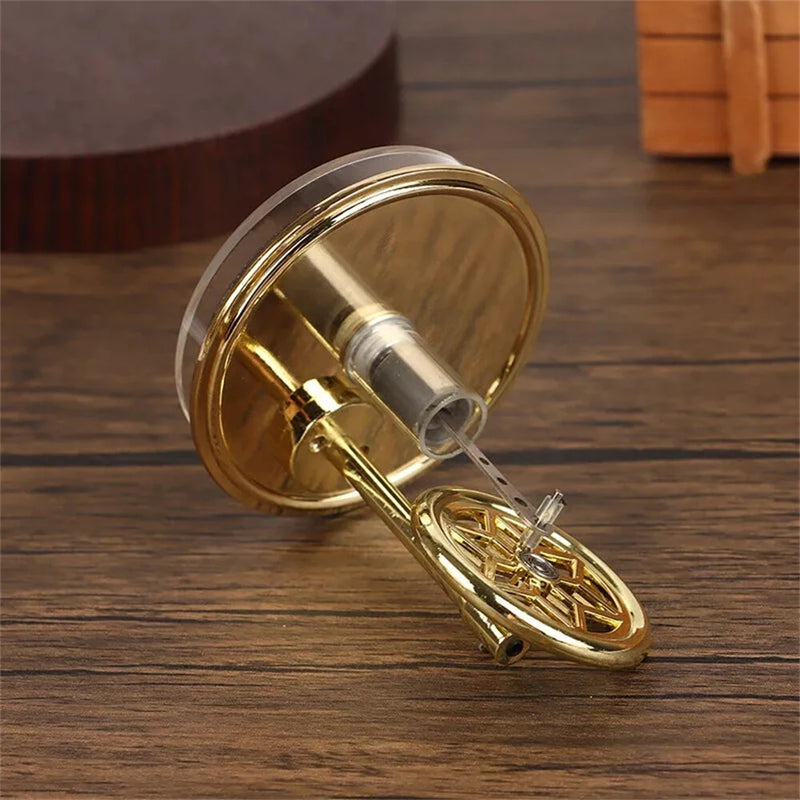 K311 Golden Mini Low Temperature Stirling Engine Model Aluminum Alloy Difference Steam Power Piston Physics Experiment Science Discovery Production Invention Desktop Decorations Collection Toys