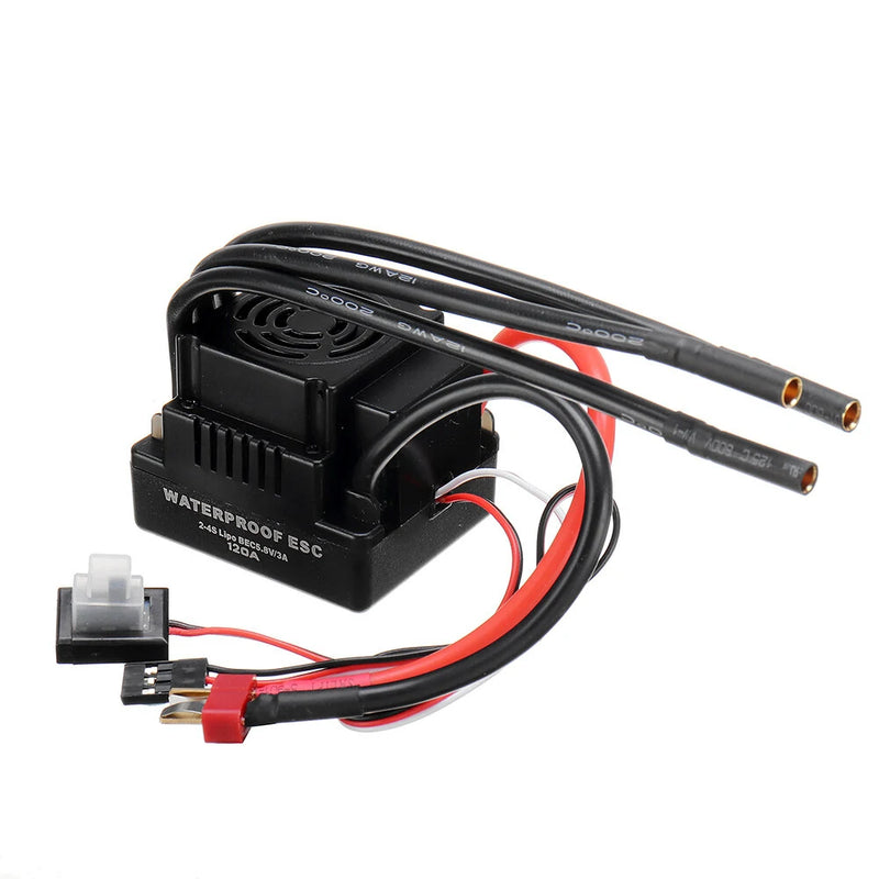 120A Brushless ESC T/XT60 Plug with 5.8V/3A SBEC 2-4S for 1/8 RC Car Parts