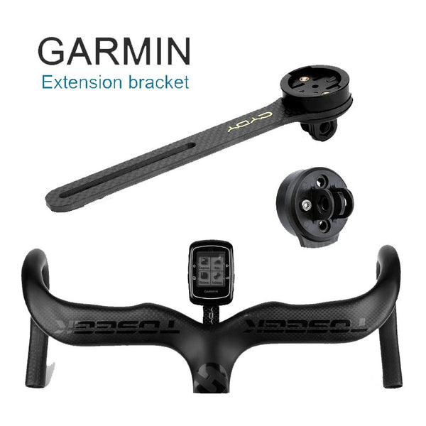 CYDY 3K Matte Edge Bike Computer Holder Carbon Fiber GPS Odometer Handlebar Holder Extension Mount