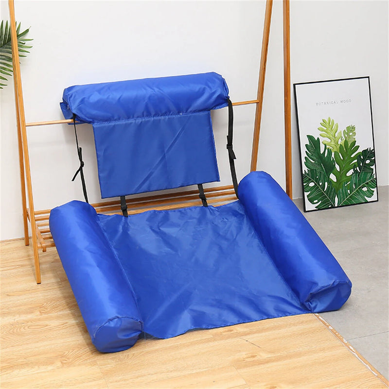 PVC Summer Floating Row Swimming Pool Floats Foldable Air Mattresses Bed Beach Water Sports Lounger float Chair Hammock Mat