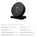 AGSIVO 3 In 1 Tuya Wifi Infrared IR Remote Controller Alarm Clock Temperature and Humidity Sensor Compatible with Alexa & Google Home