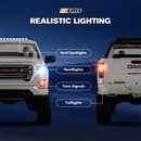 FMS FCX18S GMC Sierra 2019 RTR 1/18 2.4G 4WD Brushless RC Car Officially Licensed Two Speed Metal Frame Gear Portal Axles Oil Shocks LED Light Pickup Off-Road Climbing Truck Vehicles Models Toys