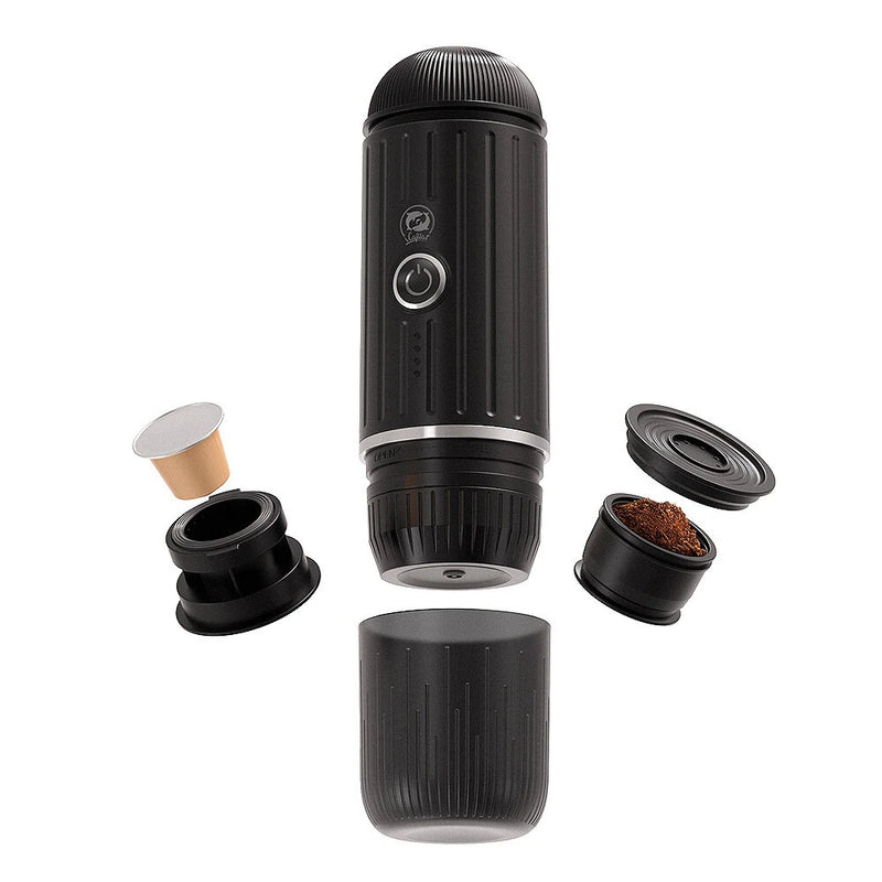 iCafilas Portable Italian Capsule Coffee Machine Capsule Powder Dual-Purpose Handheld Cordless Heating Outdoor Coffee Machine
