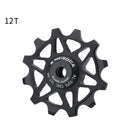 MEROCA 12/14T Bicycle Ceramic Pulleys Lightweight Aluminum Alloy Smooth Speed Change Bike Rear Derailleur Bearing Guide Wheel for MTB