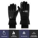 TENGOO USB Heated Gloves for Men Cycling Gloves Winter Waterproof Cold Padded Thickened Touch Screen Gloves Charging Heating Warm Gloves Outdoor Camping Skiing Motorcycle Gloves