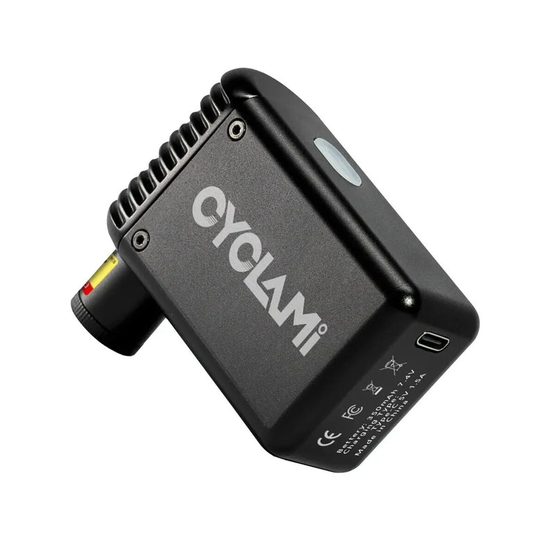 CYCLAMI A2 100PSI Mini Electric Bicycle Air Pump Universal Automatic Rapid Inflation Overheat Protection 110g Portable Cordless Inflator for Outdoor Road MTB Bike Motorcycle Ball