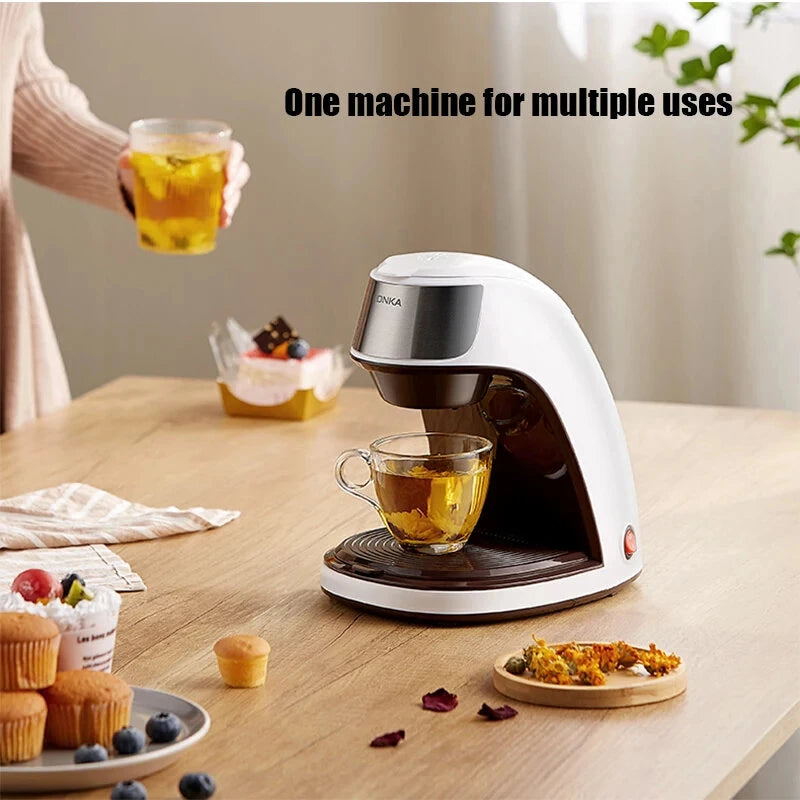 KONKA Drip Coffee Maker American Coffee Machine Home Mini Automatic 220V 450W Brew Powder Tea Easy Operation Free Coffee Cup