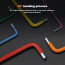 RIDERACE 7Pcs S2 Alloy Steel Portable Mini Bicycle Inner Hexagon Wrench Set 1.5/2/2.5/3/4/5/6mm Spanner Flat Ball Opening Colorful MTB Road Bike Repair Tool Kit