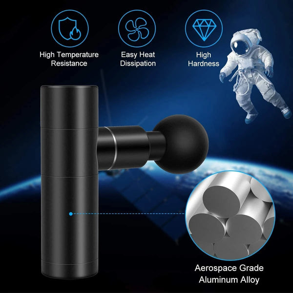 4-Speed Adjustable Mini Fascia Gun Mini Massager Fascia Gun Shock 2800r/Min Muscle Massage Grab Impact Muscle Massage